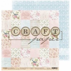 Double-sided sheet of paper CraftPaper Peony garden 