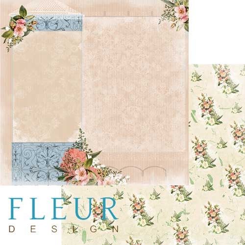 Double-sided sheet of paper Fleur Design Autumn colors "Letter home", size 30. 5x30. 5 cm, 190 gr/m2