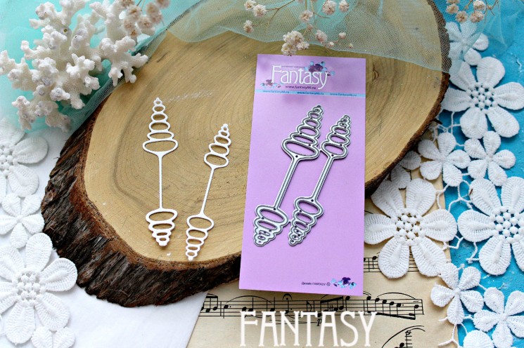 Fantasy cutting knife "Spring Stamens" size 8.1*1.8 cm and 7.5*1.3 cm