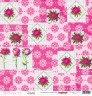 Double-sided sheet of paper Scrapberry's Flower embroidery "Cross stitch", size 30x30 cm, 180 g/m2