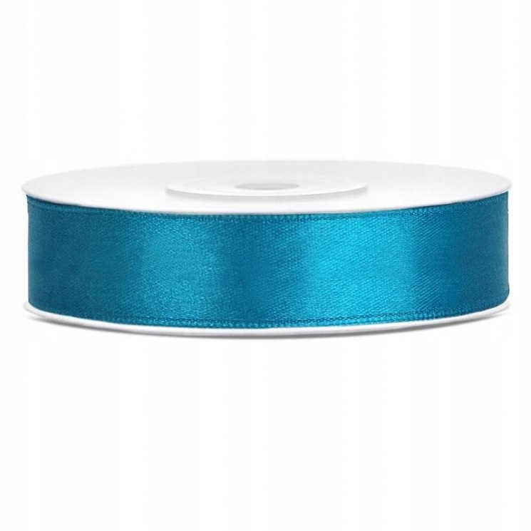 Satin ribbon "Turquoise", width 2.5 cm, length 5.6 m