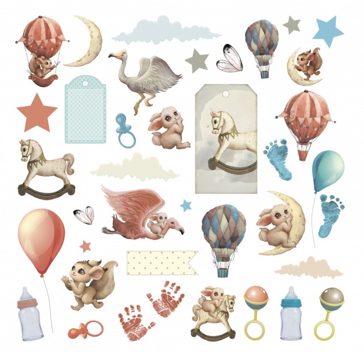 Dream Light Studio die-cuts from the "Magic Dreams" collection, density 330 g /m2