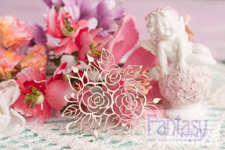 Chipboard Fantasy " Big bouquet of roses"
