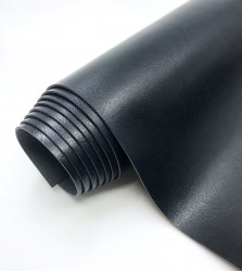 Binding leatherette Italy, color Black gloss, 32Х70 cm, 225 g /m2 