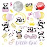 Double-sided paper set for Decor "My little baby girl", size 20x20 cm, 200 gr/m2
