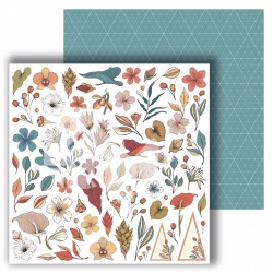 Double-sided sheet for cutting Dream Light Studio Exotic Flowers 