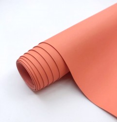 Binding leatherette China, Coral matte color, 33X70 cm, 270 g/m2