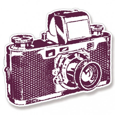 Foam rubber stamp "Camera", size 12. 5x9. 5 cm