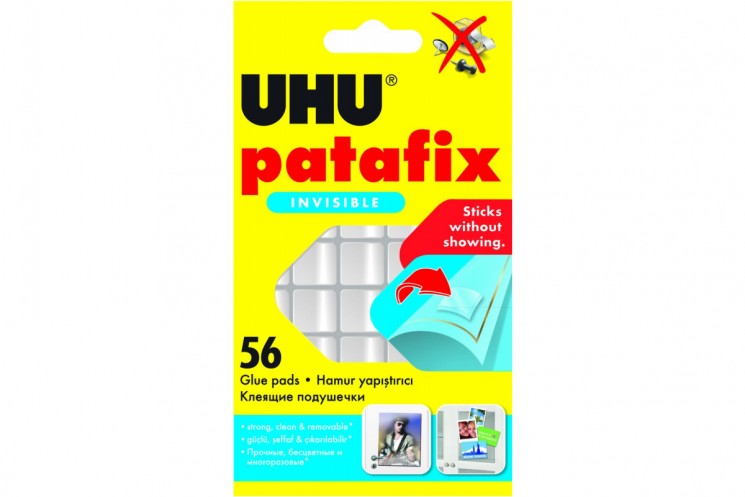 UHU "Transparent" adhesive pads , size 1.3 cm