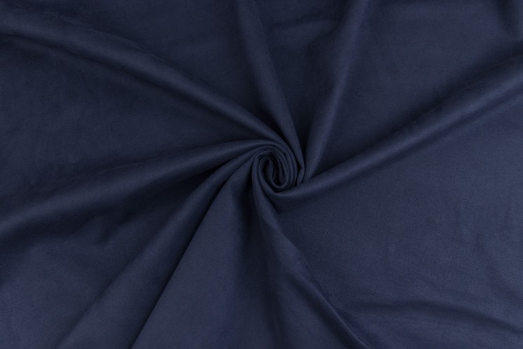 Artificial one-sided suede "Dark blue", size 50x50 cm
