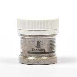 Decorative powder (Topping), green mica, diameter 01-03 mm, 25 ml