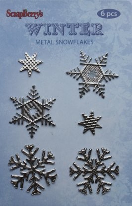 Scrapberry's "Winter" metal jewelry Set 6 pcs