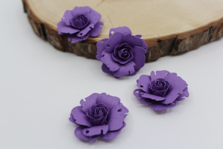 Rose "Purple" size 3.5 cm 1 piece