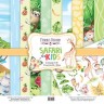 A set of double-sided paper for the Decor "Safari for kids", 10 sheets, size 20x20 cm, 200 gr/m2