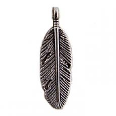 Silver "Feather" pendant, size 3x0. 9 cm, 1 piece