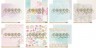 Set of double-sided CraftPaper "Flower embroidery" 12 sheets, size 30.5*30.5 cm, 190 gr/m2