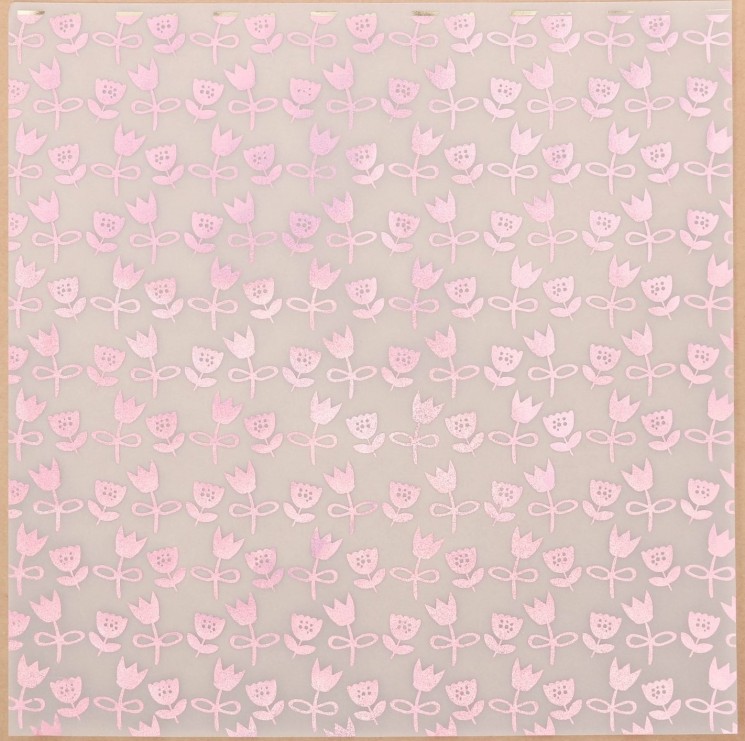 Tracing paper for scrapbooking with foil "Tulips", size 30. 5X30. 5 cm, 1 pc