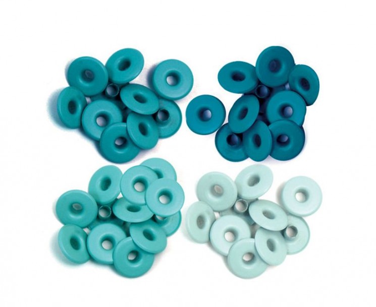 Set of grommets We R Memory Keepers "Turquoise", size 5 mm