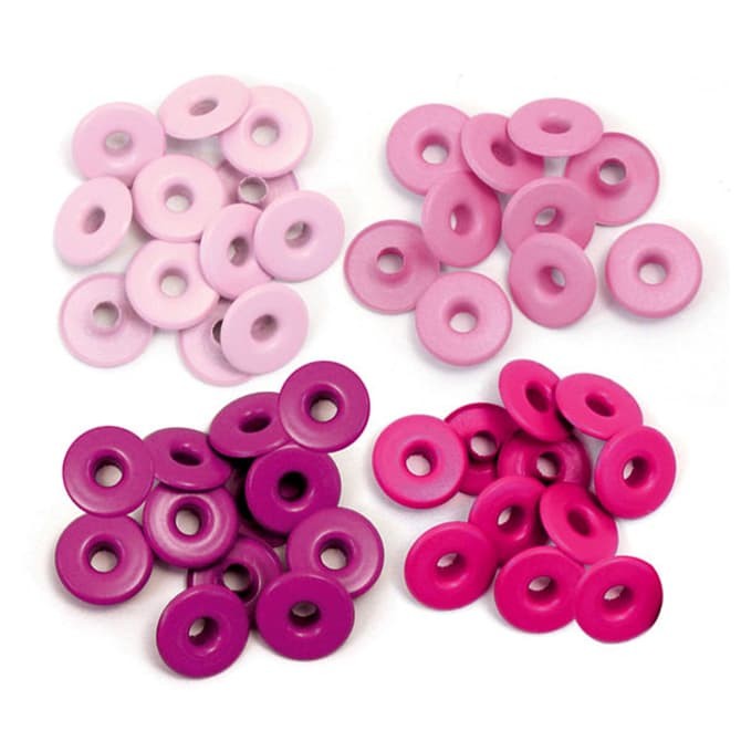 Set of grommets We R Memory Keepers "Pink", size 5 mm