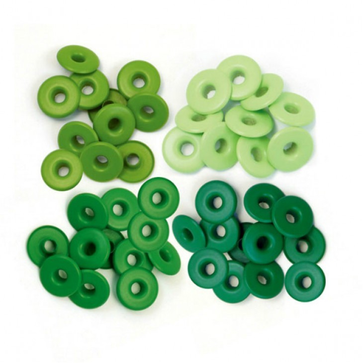 Set of grommets We R Memory Keepers "Green", size 5 mm