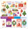 Double-sided sheet of paper Mr. Painter "Christmas elves-7" size 30.5X30.5 cm, 190g/m2