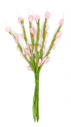 Декоративный букетик Рукоделие"Весенний" розовый, длина 11 см