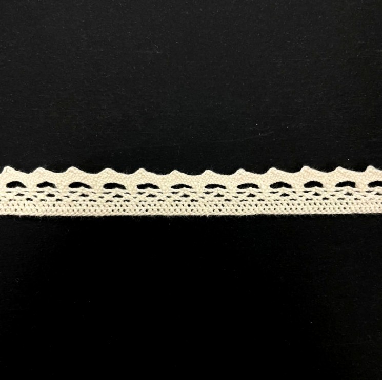Lace ribbon "Ivory 2", width 1.2 cm, cut 50 cm