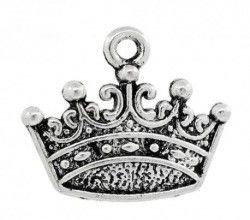 Silver "Crown" pendant, size 2. 5X1 cm, 1 piece