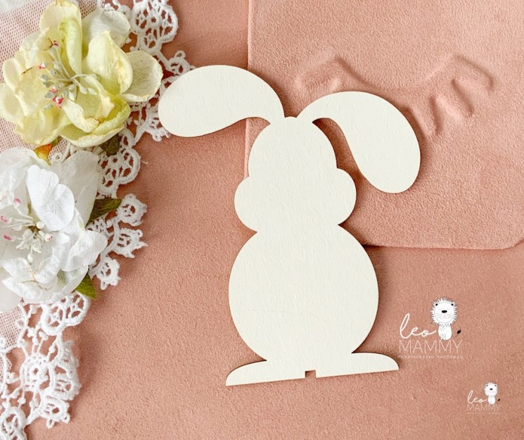Blank for embossing LeoMammy "Bunny", size 9x11 cm