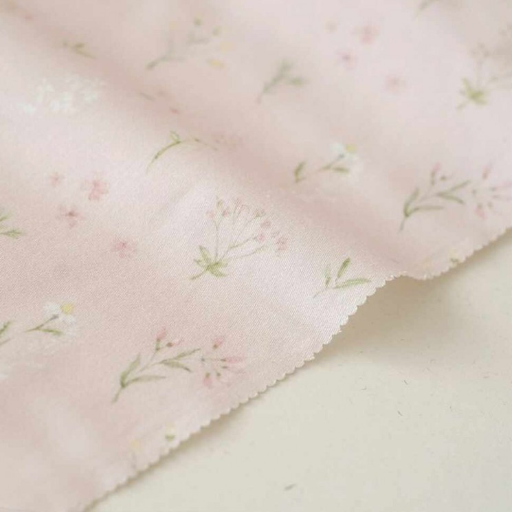 A piece of fabric "Pink meadow" Forest Story, size 35X80 cm, density 140 g/m2