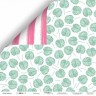 Double-sided sheet of paper SsgarMir Summer "Pink stripes" size 30*30cm, 190gr