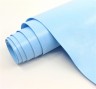 Переплётный кожзам Италия, цвет Бледно-голубой глянец, без текстуры, 33Х70 см, 240 г/м2