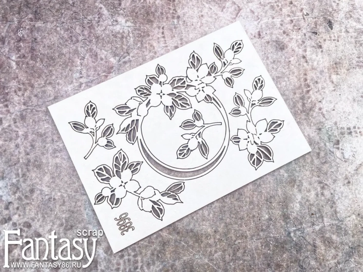 Чипборд Fantasy "Цветочный набор 3896"