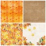 Set of double-sided paper for the Decor "Botany autumn redesign", size 30. 5x30. 5 cm, 200 gr/m2