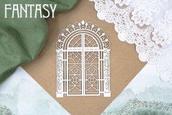 Чипборд Fantasy «Витражное окно с узорами 2499» размер 13,5х9,5 см