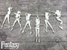 Чипборд Fantasy «Танцы 3102» размер от 2,5*6,6 см до 4,2*7 см