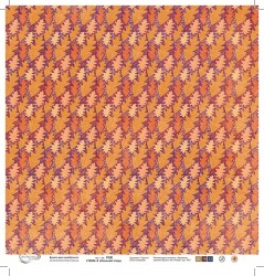 Двусторонний лист бумаги Mr. Painter "Осенний этюд-6" размер 30,5Х30,5 см, 190г/м2