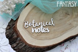 Чипборд Fantasy надпись "Botanical notes", размер 8*3,5 см