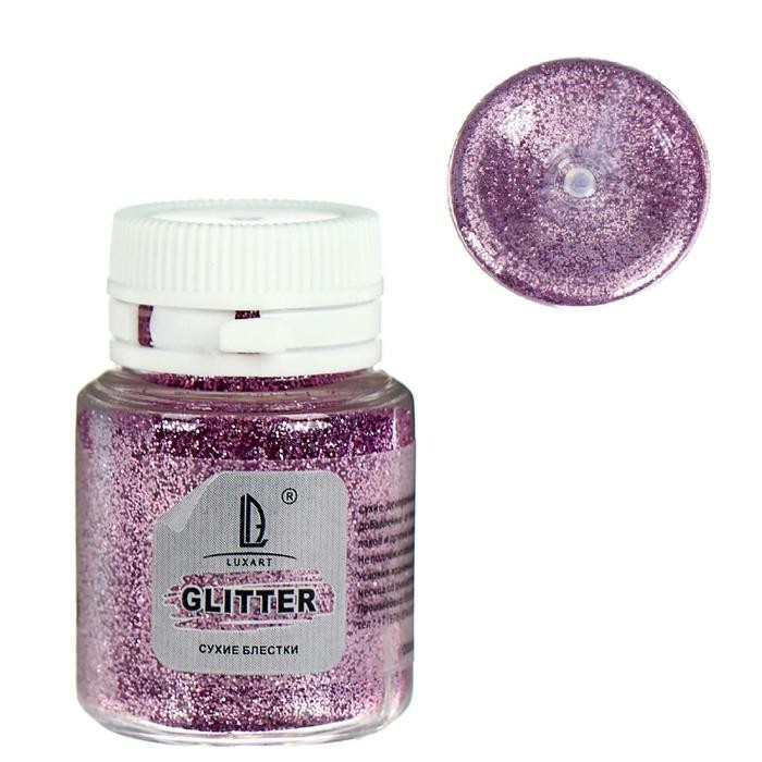 Decorative glitter LuxGlitter, color Pink, 20ml
