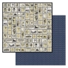 Двусторонний набор бумаги 30,5х30,5 см "Мужской винтаж", 12 листов, 180 гр  (ScrapMania)