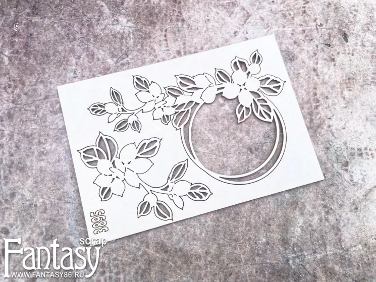 Чипборд Fantasy "Цветочный набор 3895"  