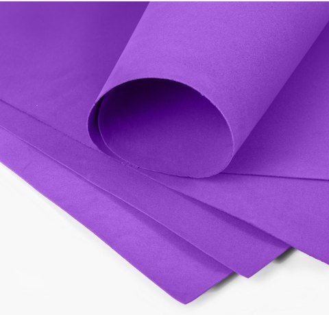 Foamiran Iranian "Dark purple", size 60x70 cm, thickness 1 mm 