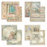 Набор двусторонней бумаги для скрапбукинга Stamperia "Sleeping Beauty" 15,2х15,2 см, 10 листов, 190 гр\м2