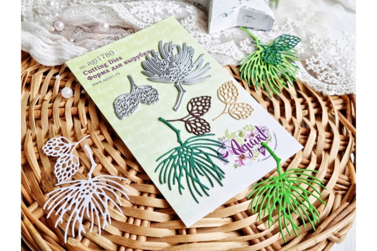 Ножи для вырубки "Сосновый бор" от AgiArt, размер 65*50 mm, 32*31 mm