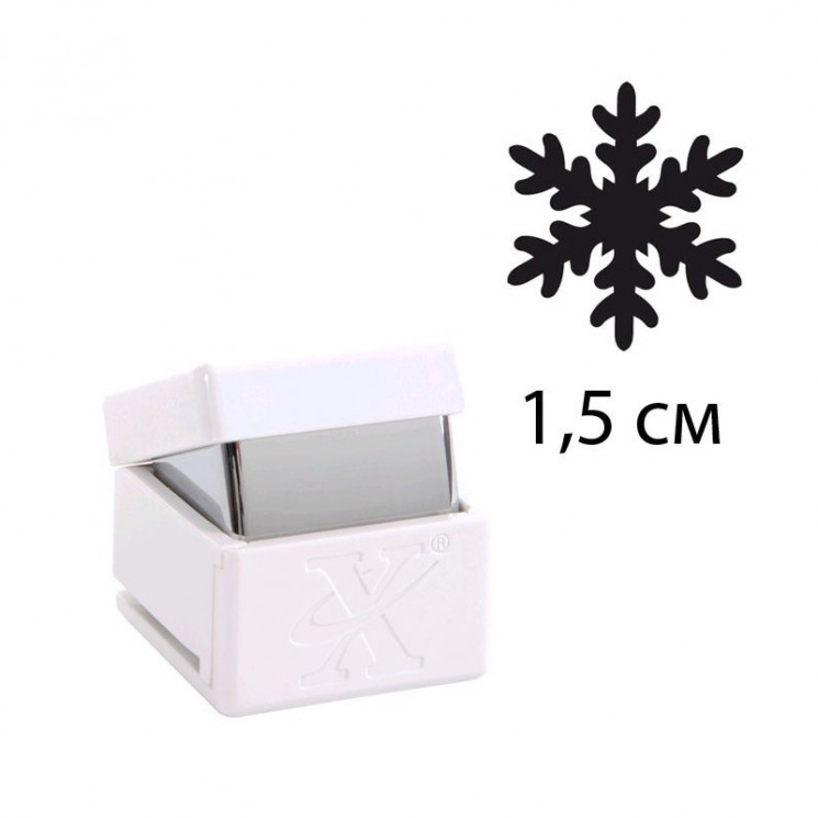 Hole punch medium "Docrafts" Snowflake 1.5 cm