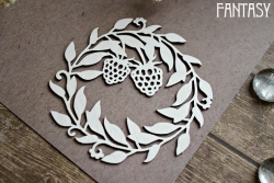 Чипборд Fantasy "Рамка ботаника 1253" размер 8*8,3 см