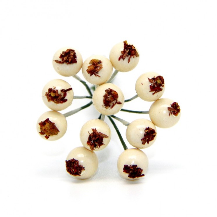 Decorative bouquet Needlework " Cream berries"
