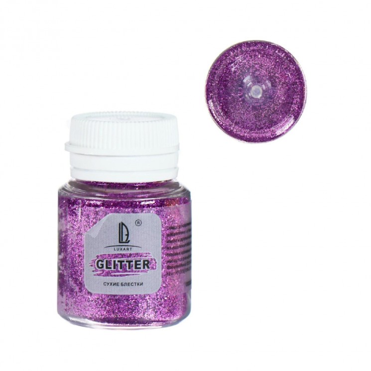 Decorative glitter LuxGlitter, color Purple, 20ml