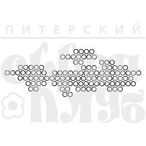 Photopolymer stamp "MIX 3", size 8. 7x3 cm