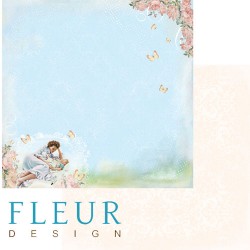 Двусторонний лист бумаги Fleur Design Мальчики "Малыш", размер 30,5х30,5 см, 190 гр/м2